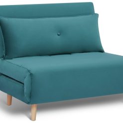 Habitat Roma Small Double Velvet Chairbed - Teal