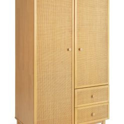 Habitat Simone 2 Door 2 Drawer Rattan Wardrobe