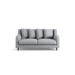Habitat Swift Fabric 2 Seater Sofa - Grey - Dark Leg