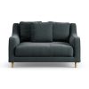 Habitat Swift Fabric Cuddle Chair - Charcoal - Ash Leg