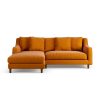 Habitat Swift Left Corner Sofa - Orange - Dark Leg