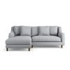 Habitat Swift Left Hand Corner Sofa - Grey - Dark Leg