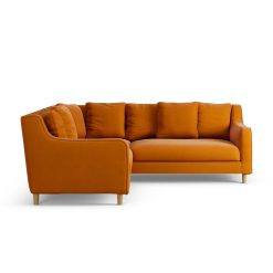 Habitat Swift Reversible Corner Sofa - Orange - Ash Leg