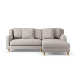 Habitat Swift Right Hand Corner Sofa - Stone - Ash Leg