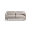 Habitat Turnmill Fabric 2 Seater Sofa - Stone - Ash Leg