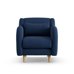 Habitat Turnmill Fabric Armchair - Navy - Ash Leg