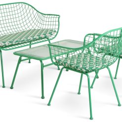 Habitat x Scion 4 Seater Metal Garden Sofa Set - Green