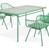 Habitat x Scion 4 Seater Metal Patio Set - Green