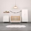 Snuzkot Skandi Nursery Wardrobe- White and Natural