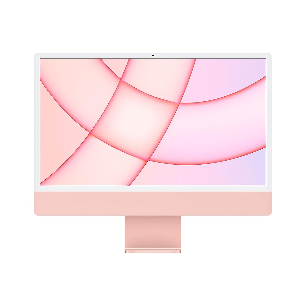 Apple iMac 2021 all-in-one desktop computer with M1 chip: 8-core CPU, 8-core GPU, 24-inch Retina display, 8GB RAM, 512GB SSD storage, 1080p FaceTime HD camera, matching...