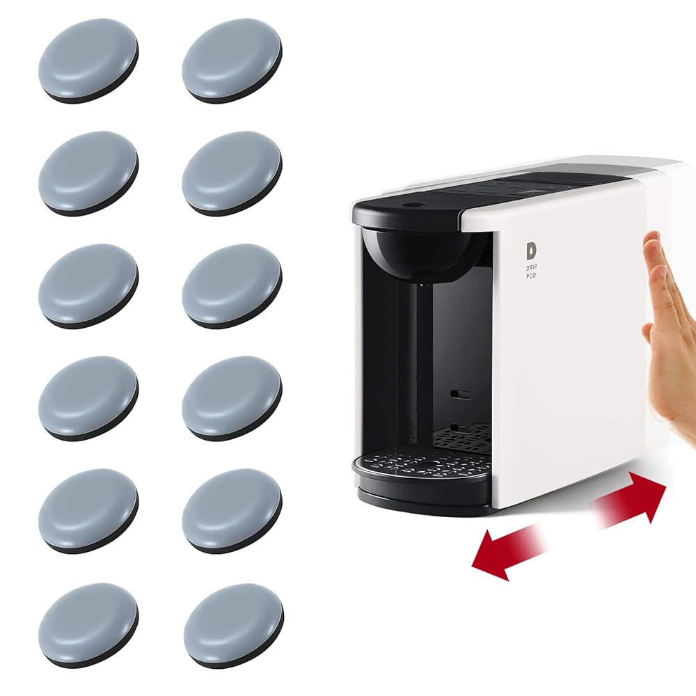 Appliance Sliders for Kitchen Appliances, 12Pcs Appliance Slider, Easy Movers Small Appliance Slider, Air Fryers, Coffee Makers, Bread Machine, Aid Mixer and Pot, Blenders and...