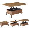 BERA DESIGN Extendable Dining Table 6-8 Seater, Lift Top Coffee Table, Extendable & Foldable Coffee Table Converts to Dining Table - Space Saving Dining Table - 90x60x45cm with...