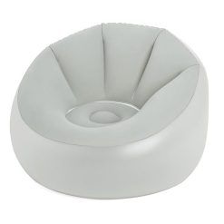 Bestway Inflatable Chair, Outdoor Armchair with LED Lights, Grey
