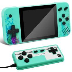 Handheld retro game console for kids, 3.5-inch LCD screen, preloaded with 800 classic retro video games, portable game console, mini arcade electronic toy gift for boys and...