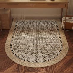 Icegrey Office Chair Mat for Hardwood Floor Luxury Study Room Swivel Chair Carpet Anti-Slip Floor Protection Mat Style 1 100x120cm