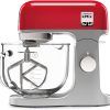 Kenwood kMix Stand Mixer for Baking, Stylish Kitchen Mixer with K-beater, Dough Hook and Whisk, 5L Glass Bowl, Removable Splash Guard, 1000 W, Red