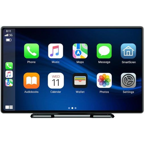 LAMTTO 9 Inch Wireless Car Stereo with Apple Carplay and Android Auto ...
