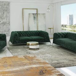Luxury Miami 3+2 Sofa Set (Green)