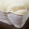 Merino Wool Bedding Reversible Mattress Topper Luxury & Warm & Reversible 100% Underblanket CASHMERE (Super King 180x200cm)