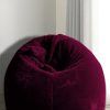 Mollismoons Bean Bag Chair for Adults Premium Fur XXXL Size for Adults & Kids Living Room Bean Bag Chair Luxury Bean Bags Couch comforatble Sofa Bean(Maroon/Cherry) (Maroon XXXL...