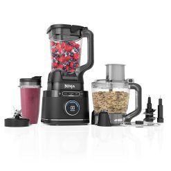 Ninja 3-in-1 Detect Power Blender Processor Pro, Powerful 1200W Blender, Food Processor Bowl, Dough Blade, 1x Single Serve Cup, Jug, Make Pizza Dough, Blend, Chop & Mix, Black,...