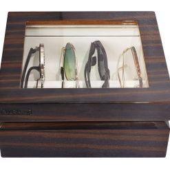 OYOBox Mini Luxury Eyewear Organizer, Wood Display Box for Glasses + Sunglasses
