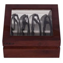 OYOBox Mini Luxury Eyewear Organizer, Wood Display Box for Glasses + Sunglasses