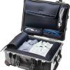 PELI 1560LOC Watertight Laptop Case, IP67 Rated, 73L Capacity, Made in US, With Detachable Computer Sleeve and Accessories Pouch, Black