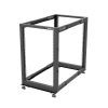 StarTech.com 4-Post 18U Mobile Open Frame Server Rack, 19in Network Rack with Wheels, Rolling Rack for Computer/AV/Data/IT Equipment - Casters, Leveling Feet or Floor Mounting...