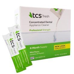 TCS Concentrated Cleaner ~ 6 Months Supply for Flexible Dentures, Retainers and Dental Appliances