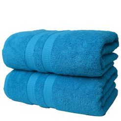 UK furniture Pack of 2 Premium Super Jumbo Bath Sheets 600GSM Highly Absorbent Luxury Towels 100% Egyptian Cotton Quick Dry Extra Large Soft Fluffy Bath Sheet Towels (100 X 200...