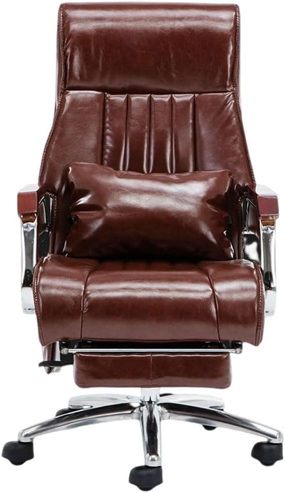UOPYNE ergonomic office chair Executive Seat, Massage Office Chair, Leather Computer Stool American Style Furniture Liable Lift Rotation Reclinable, Boss Business Chairs, Luxury...