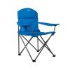 Vango Goliath X-Large Padded Camping Chair for Adults, Extra Wide Seat with Insulated Drinks Holder, Folding Garden Chair for Outdoors, Fishing, Beach, Blue