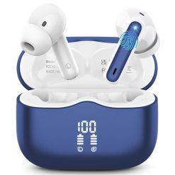 Wireless Earbuds, Bluetooth 5.3 Headphones in Ear with HiFi Stereo Deep Bass, 4 ENC Noise Cancelling Mic Wireless Earphones 40H Playtime, Bluetooth Earbuds Dual LED Display, IP7...