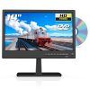 ZOSHING 14inch TV with dvd built in,Small 1080P screen TV-Built in Digital T2 Tuner Freeview channels,HDMI and USB port,12v tv car cable/AC powered for RV-Camper,Bedroom