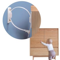 10PCS Furniture Safety Straps Heavy Duty Anti Tip Furniture Straps Safety Furniture Wall Anchors for Baby Proofing Dressers Cabinets, Closets Bookshelves and TVs Pet Protecting...
