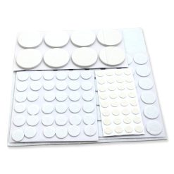 125 Pieces Surface Protector Pads White Coloured Furniture SELF ADHESIVE FELT FLOOR VINYLE TILE Scratch Protection
