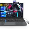 15.6" Full HD Laptop Computer Quad-Core N95 Processor Laptop PC Up to 3.4GHz,16GB DDR4 512GB SSD UHD Graphics with Webcam,Touch ID Support WiFi, BT