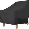 1PCS Garden Chair Covers Waterproof, Outdoor Heavy Duty 210D Oxford Fabric Patio Cover With Drawstring for Stacking Chairs, Armchair, Garden Lawn, 80x85x91cm