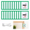 20Pcs Fire Safety Labels for Furniture DL7 Furniture Upholstery Fire Retardant Labels with String Extinguisher Sign Warning Stickers Fire Resistant Label for Home Furniture (Green)