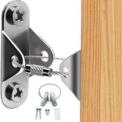 6 Packs Metal Furniture Straps, Baby Proofing Metal Anti-Tip Furniture Straps kit for Baby Proofing & Pet Protecting, Anti-Shedding, Secure Bookshelf, Cabinet, Dresser