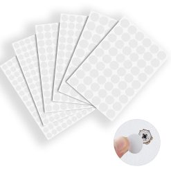6 Sheets Screw Hole Covers Stickers, 580 Pcs White Self-Adhesive Screw Caps Covers for Furniture Cabinet Shelve Plate (108 Pcs 21 mm/192 Pcs 15 mm/280 Pcs 12 mm)