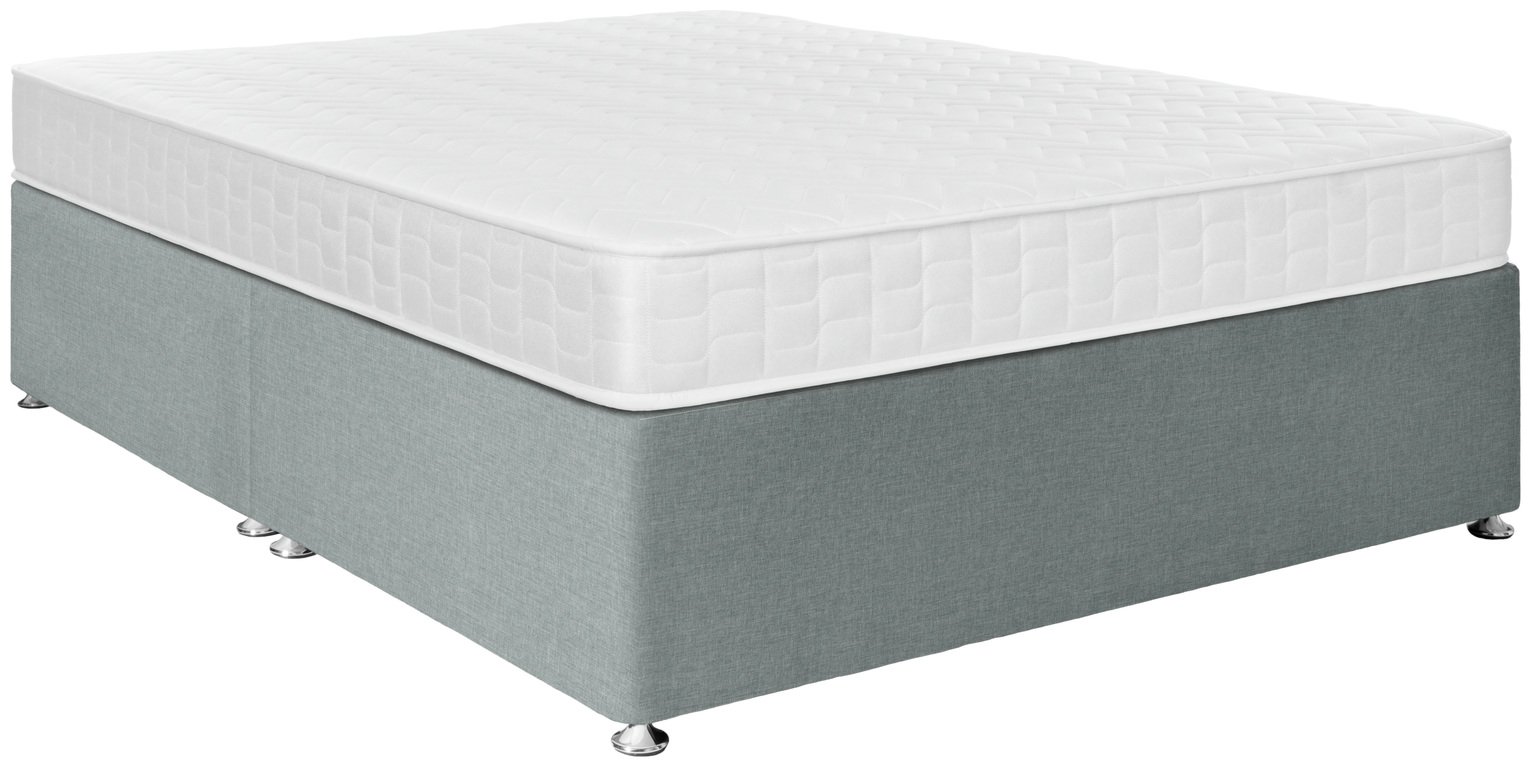 Argos Home Elmdon Small Double Divan Bed - Grey