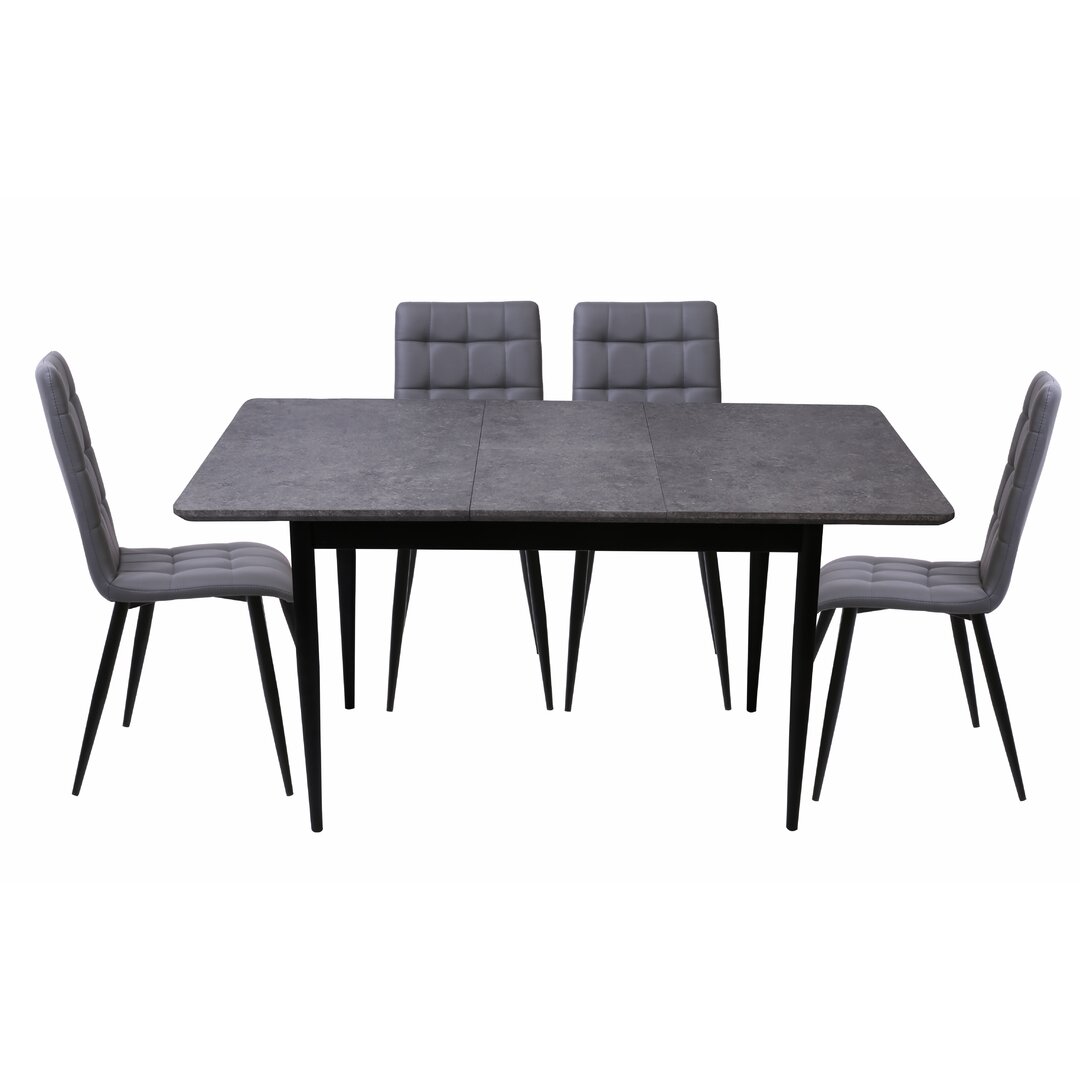 Drennen 4 - Person Butterfly Leaf Dining Set