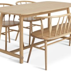 Habitat x Morris & Co. Natural Dining Table, Bench &2 Chairs