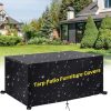 AEUUEU Square Table Cover Outdoor Waterproof 380x270x80cm/LxWxH Heavy Duty Covers For Outside Garden Furniture, for Rattan Set, Patio Sofas, Coffee Tables Etc, Garden Furniture...