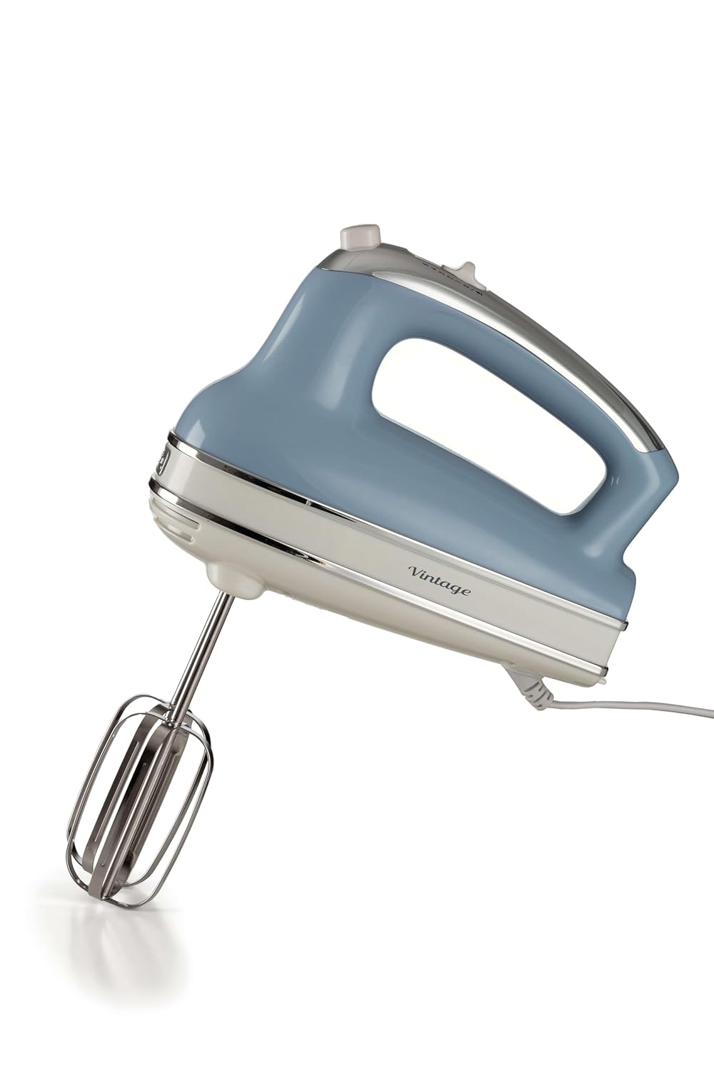 Ariete 548/05 Retro Style Hand Mixer Electric Whisk, 5 Speed & Turbo Function, Eject Button, Vintage Style, Blue