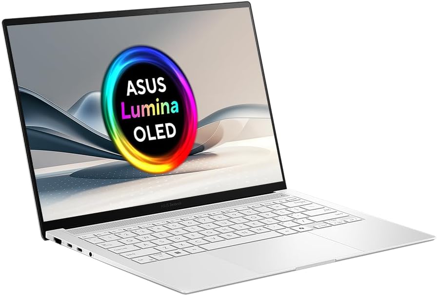 ASUS Zenbook S14 UX5406SA OLED 14.0" 3K 120Hz Touchscreen OLED Laptop (Intel Core Ultra 9-288V, 32GB RAM, 1TB PCIe SSD, UK Layout Backlit Keyboard, Windows 11 Home)