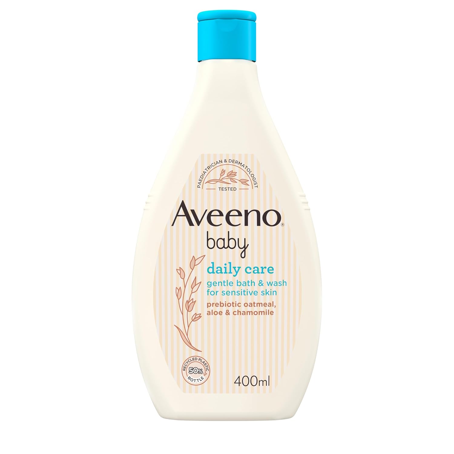 Aveeno Baby Baby Gentle Bath and Wash, White, 400 ml (Pack of 1)