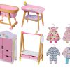 BABY born Minis Playset Furniture 906163 - Exclusive Scandi-Inspired Furniture Set for BABY born Minis Dolls and Playsets - Suitable for Kids From 3+ Years